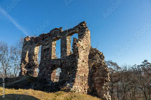 Ruins of the Buchach Castle in Buchach, Ukraine photo