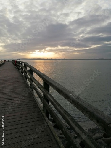 pier at sunset