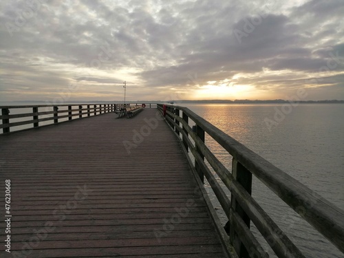 pier at sunset