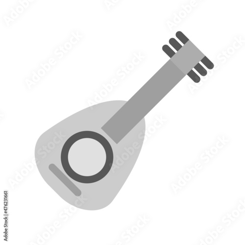 Oud Flat Grey Scale Vector Icon Design