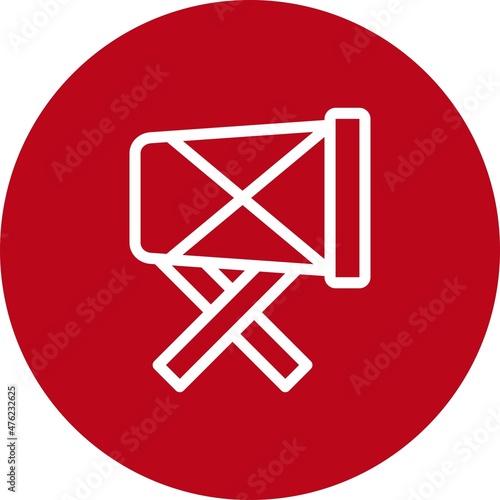 Canvas Print Bedug Line circle Vector Icon Design