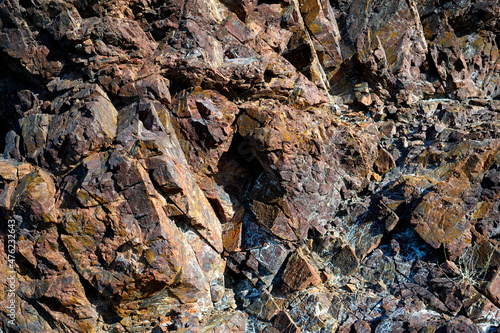 Beautiful texture of rock, rock, granite, red
