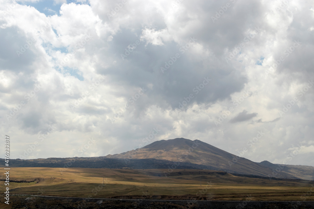 Fototapeta premium clouds over the mountain