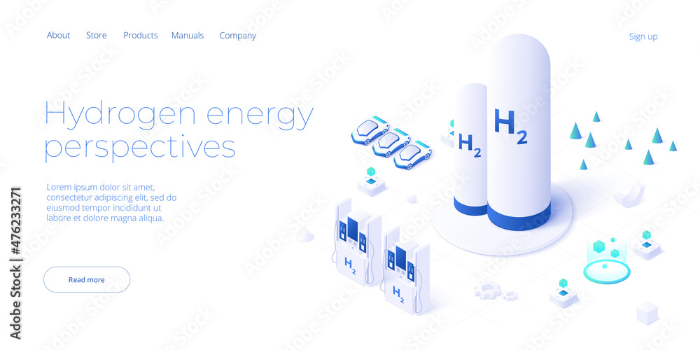 Vetor de Green economy and renewable energy concept in isometric vector ...