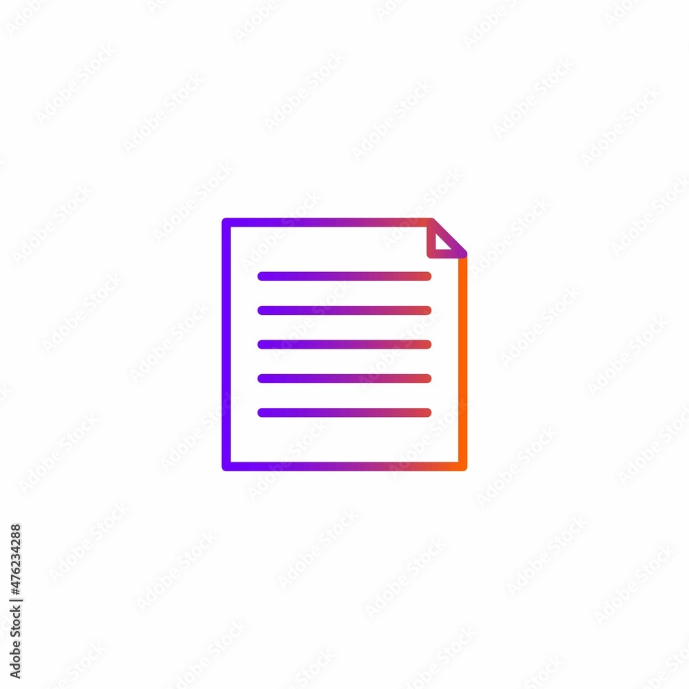 Document, file, paper icon. Vector illustration for graphic design, Web, UI, app. Document, file, paper icon. Vector illustration for graphic design, Web, UI, app.