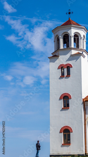Vertical shot of the Klisurski Monastery in Bulgaria photo