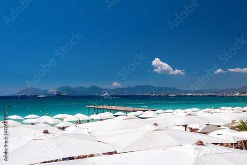 Maritime promenade in Cannes. France.
