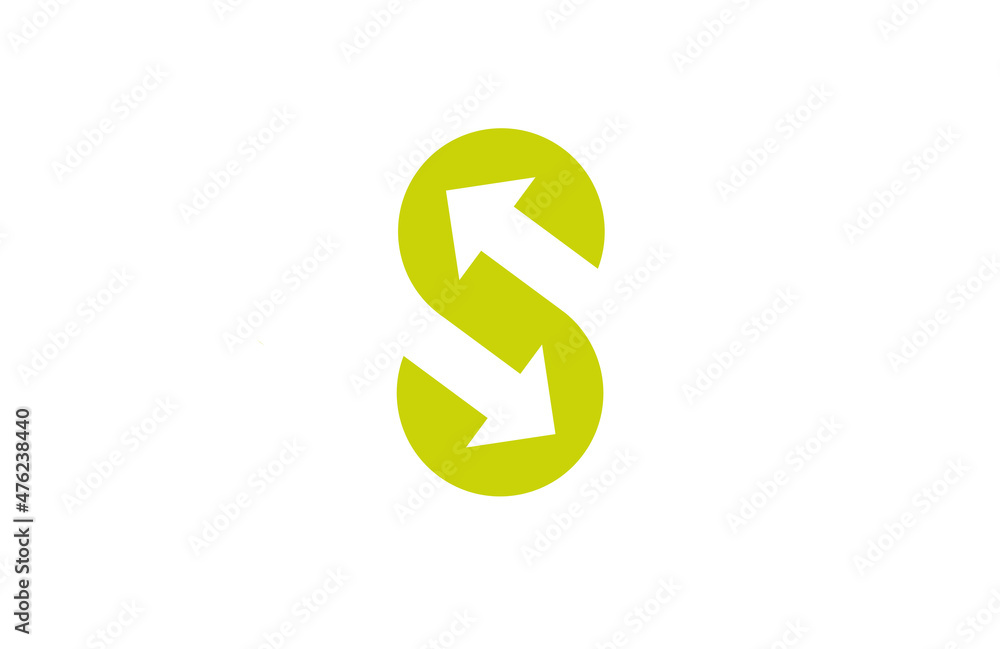 letter S Logo. trade or logistic concept. vector illustration letter S Logo. trade or logistic concept. vector illustration