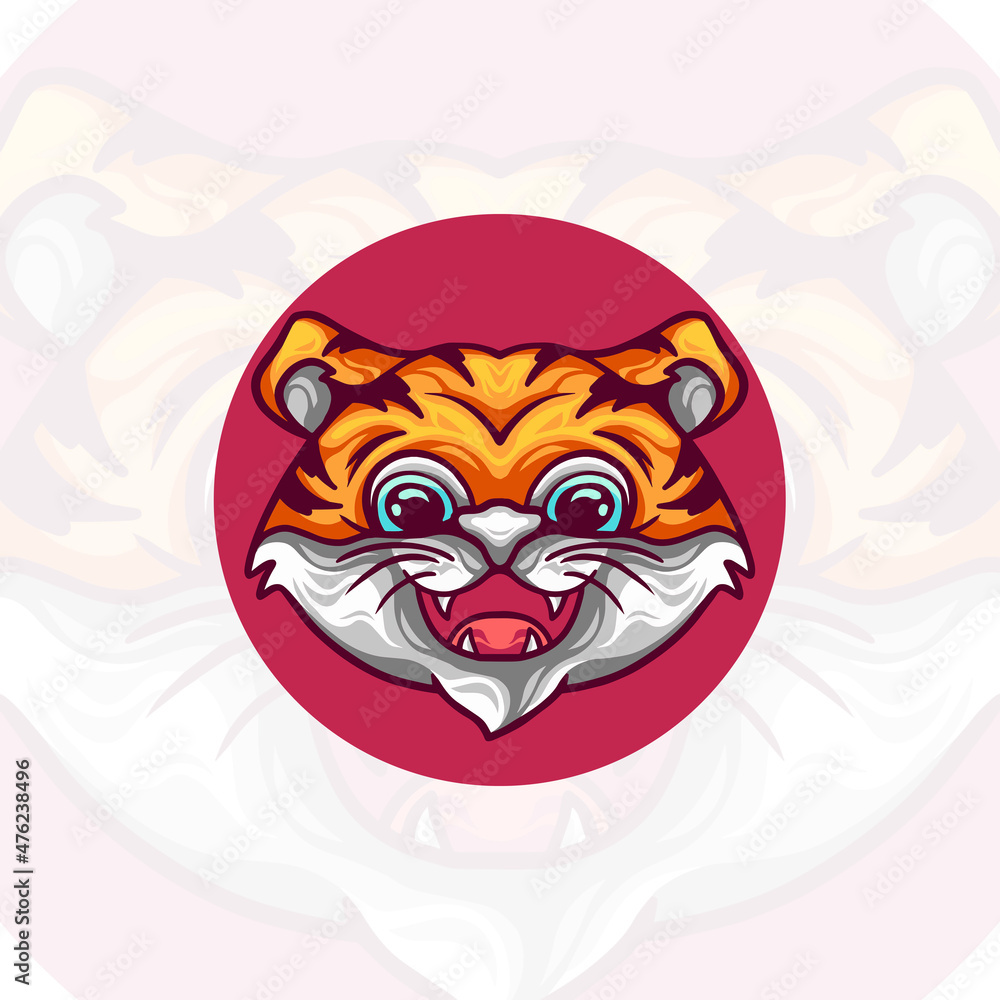 Obraz premium Tiger Head Illustration
