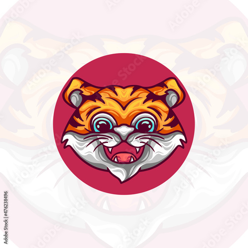 Tiger Head Illustration