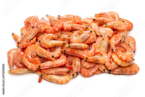 Shrimps background texture. A lot of shrimps.