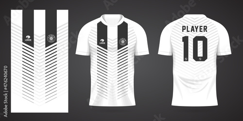 white sports shirt jersey design template