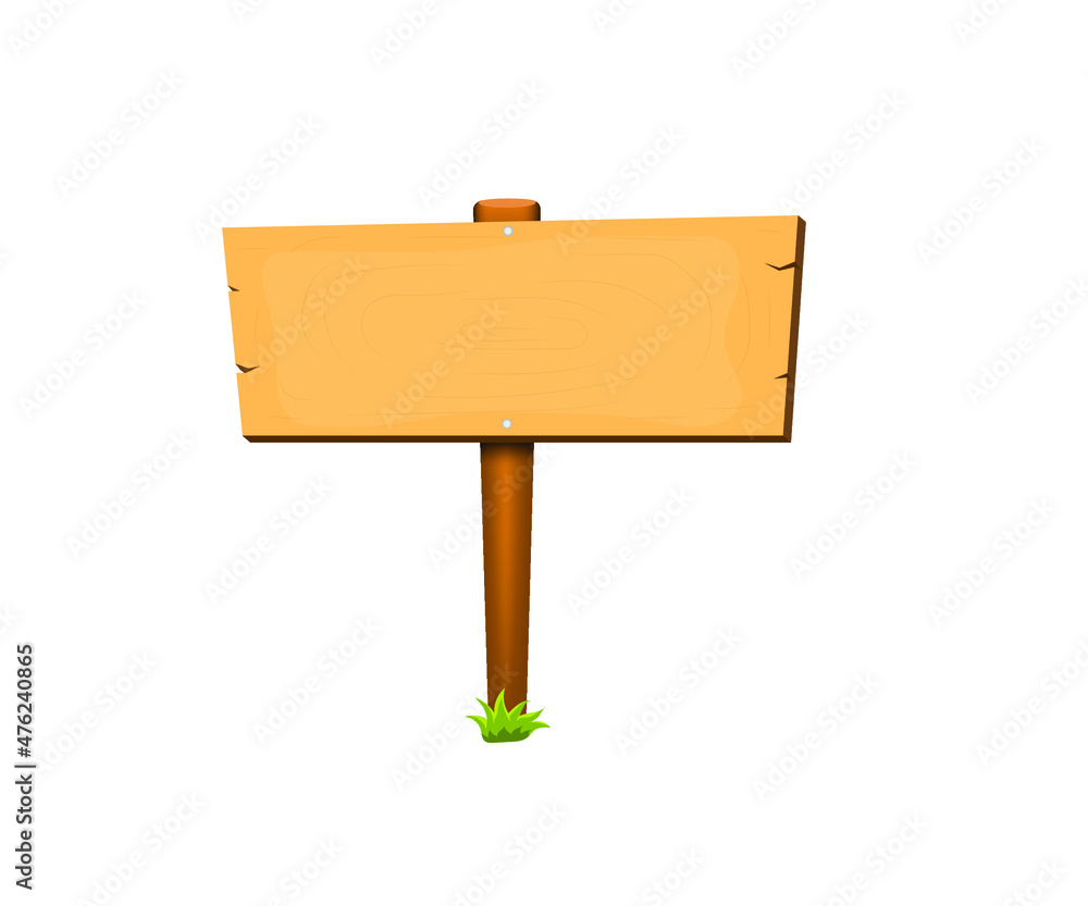 vector wooden sign isolated on white background vector wooden sign isolated on white background