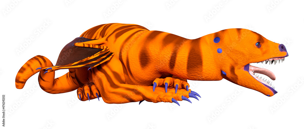 3D Rendering Fairy Tale Dragon on White 3D Rendering Fairy Tale Dragon on White