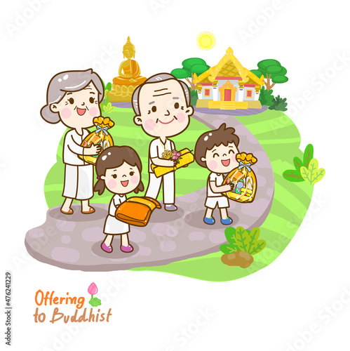 Offering Buddhist 