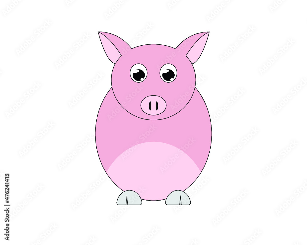 Pig Icon - Vector Illustration Pig Icon - Vector Illustration