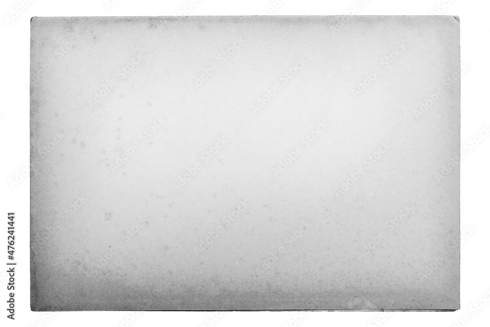 Fototapeta premium Old vintage paper with grey isolated background