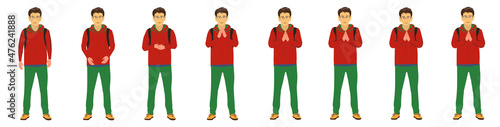 College boy Namaste Animation,  2d character animation, motion graphics 