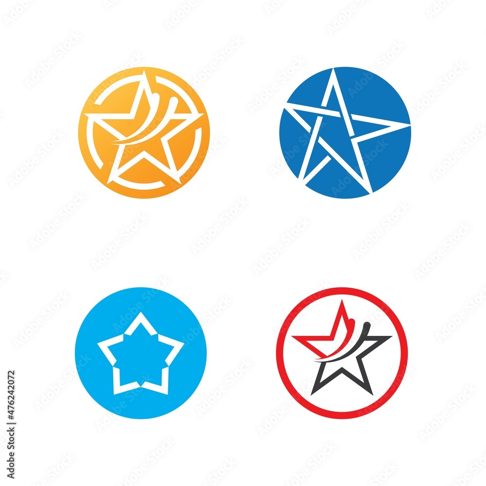 Star icon Template vector illustration Star icon Template vector illustration
