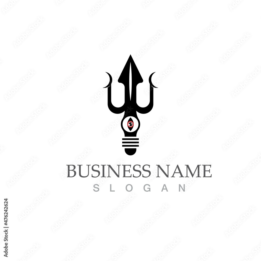 Trident Logo Template vector icon Trident Logo Template vector icon