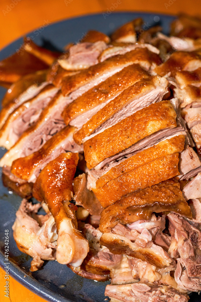 A delicious Chinese dish, marinated duck in sauce A delicious Chinese dish, marinated duck in sauce