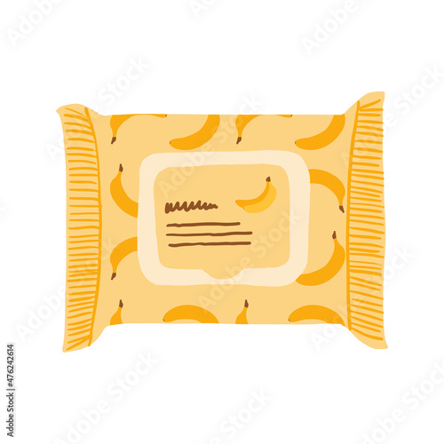Makeup remover wipes illustration, wet wipes