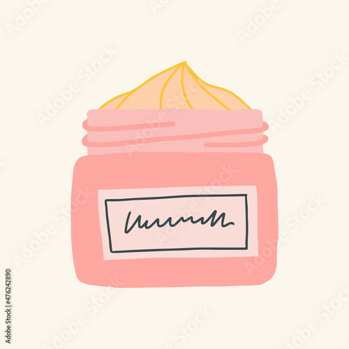 Moisturizer illustration, skin care product