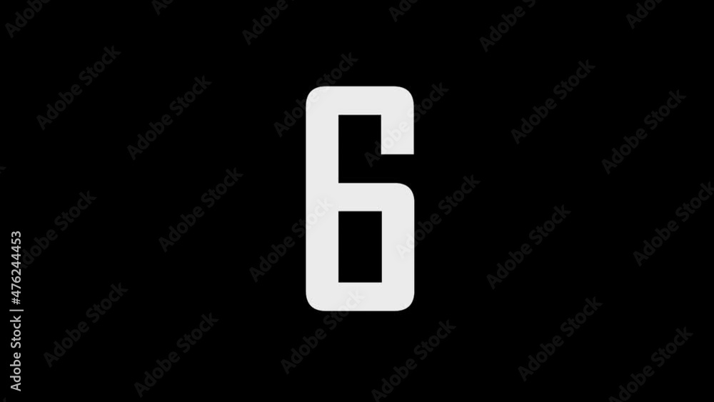 Countdown From 10 To 0. 4k Animation of a ten seconds countdown on a black background. Countdown From 10 To 0. 4k Animation of a ten seconds countdown on a black background.