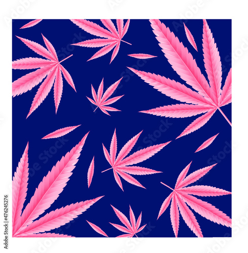 Cannabis pink leaf for herbs Hawaii T-Shirt