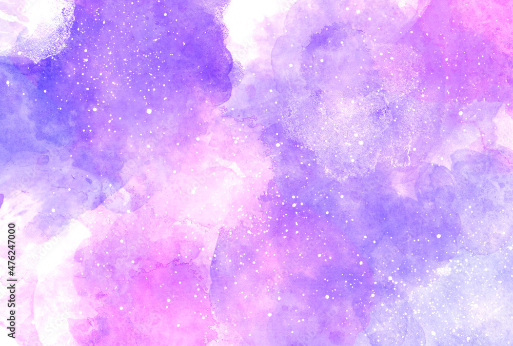 Obraz premium 背景素材_水彩テクスチャ_紫
