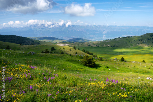 Tablou canvas Mountain landscape at Gran Sasso Natural Park, in Abruzzo, Italy