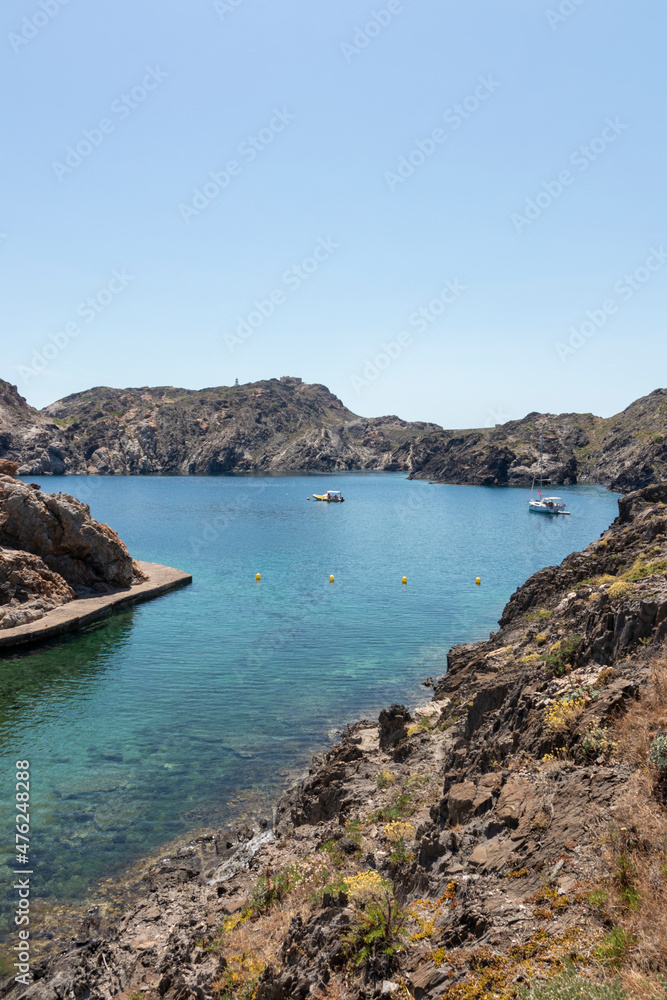 bay in cap de creus a sunny summer day bay in cap de creus a sunny summer day