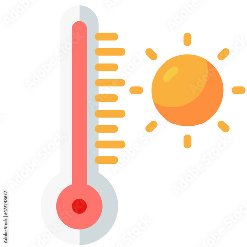heat flat icon