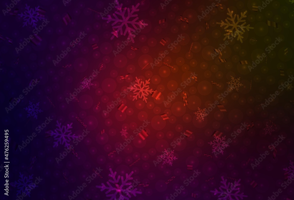 Dark Green, Red vector template in carnival style. Dark Green, Red vector template in carnival style.