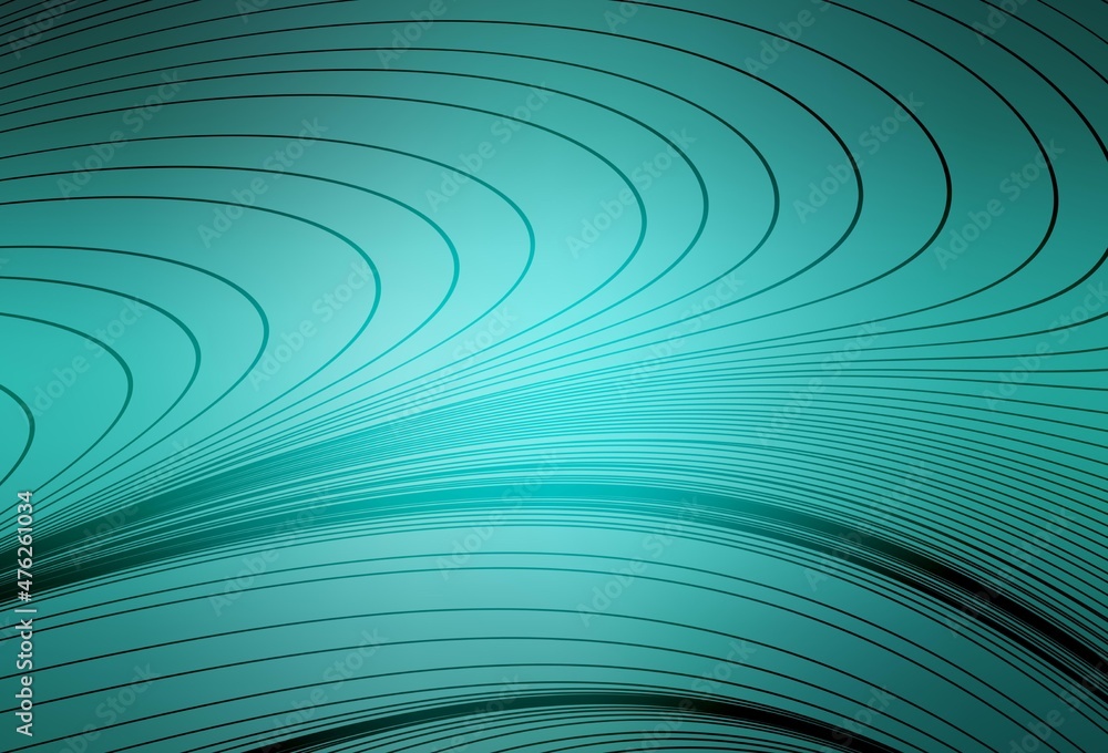Light Green vector template with curved lines. Light Green vector template with curved lines.