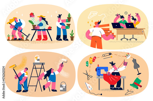 Set of workers provide good service for clients