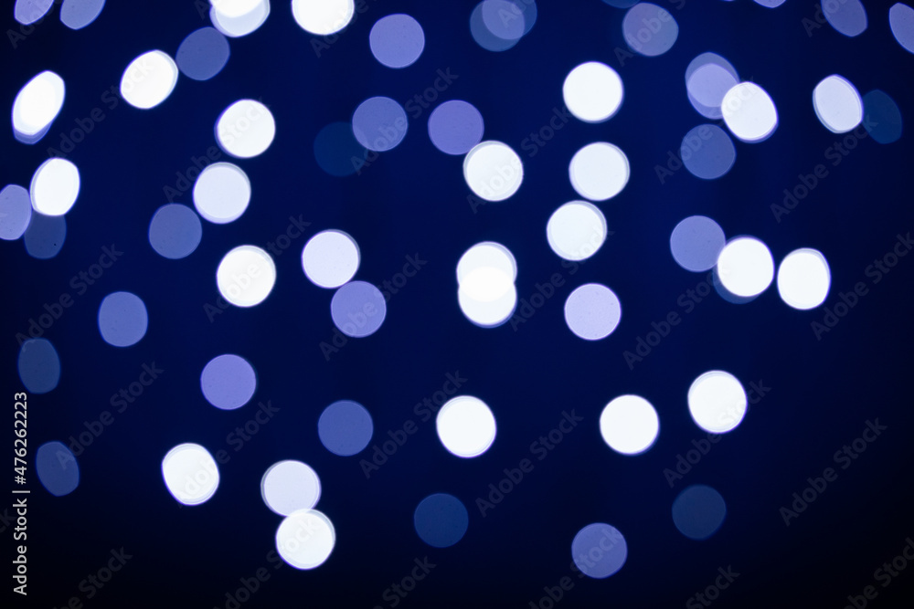 abstract Christmas lights background on blue abstract Christmas lights background on blue