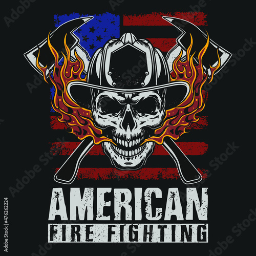 amerian fire fighter