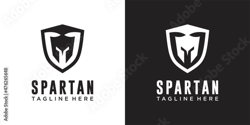 Fotografie, Obraz head spartan logo vector design template icon