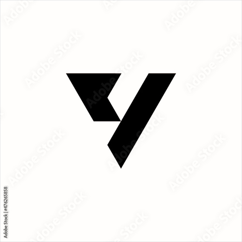 Y letter logo design template vector.