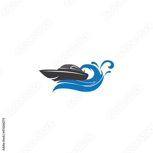 speed boat logo.