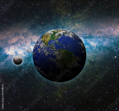 Fototapeta Naklejka Na Ścianę i Meble -  The World Globe from Space