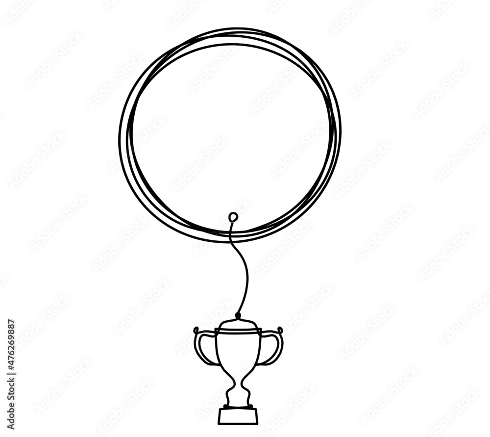 Circle with signs as line drawing on white background Circle with signs as line drawing on white background