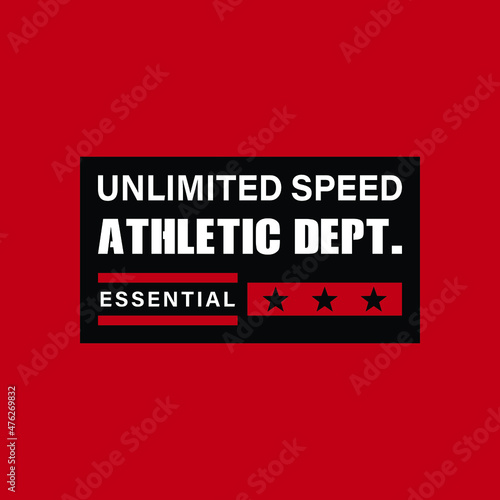 unlimited speed, athletic dept.