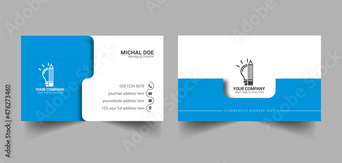 Creative Business card template design for corporate business, Professional Business card design and modern visiting card