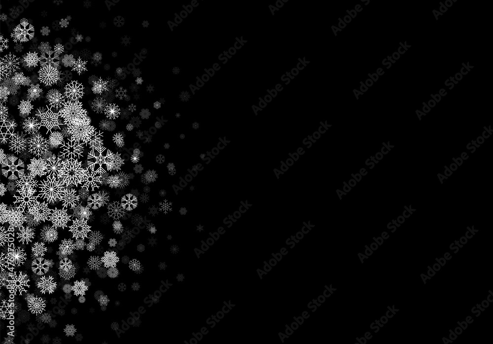 Christmas background or card template with small snowflakes Christmas background or card template with small snowflakes