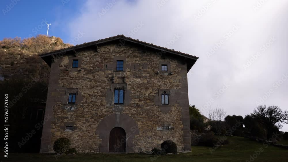 Rural house timelapse in tavertet in spain Rural house timelapse in tavertet in spain