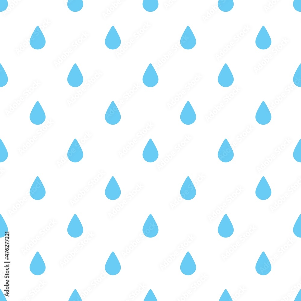 Raindrops vector pattern on white seamless background Raindrops vector pattern on white seamless background
