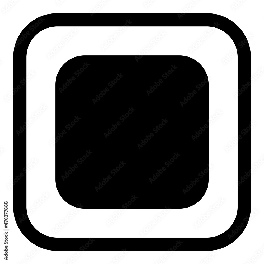 Square Flat Icon Isolated On White Background Square Flat Icon Isolated On White Background