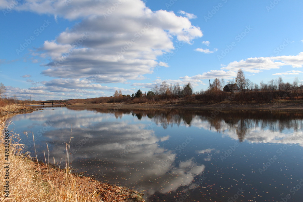 Obraz premium lake in the forest